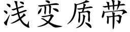 浅变质带 (楷体矢量字库)