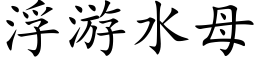 浮遊水母 (楷體矢量字庫)