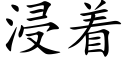 浸着 (楷体矢量字库)