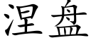 涅盘 (楷体矢量字库)