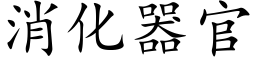 消化器官 (楷體矢量字庫)