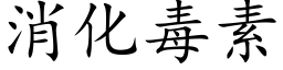 消化毒素 (楷体矢量字库)