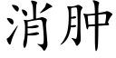 消肿 (楷体矢量字库)