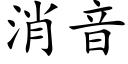 消音 (楷体矢量字库)