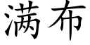 滿布 (楷體矢量字庫)