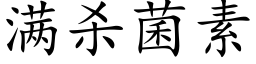 滿殺菌素 (楷體矢量字庫)