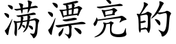 满漂亮的 (楷体矢量字库)