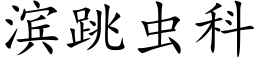 滨跳虫科 (楷体矢量字库)