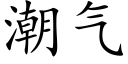 潮气 (楷体矢量字库)