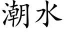 潮水 (楷體矢量字庫)