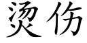 烫伤 (楷体矢量字库)