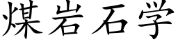 煤岩石学 (楷体矢量字库)