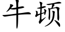 牛頓 (楷體矢量字庫)