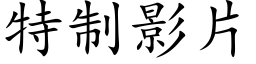 特制影片 (楷体矢量字库)