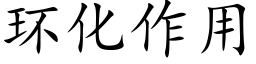 環化作用 (楷體矢量字庫)