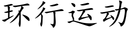 环行运动 (楷体矢量字库)