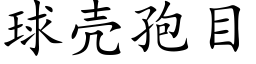 球壳孢目 (楷体矢量字库)