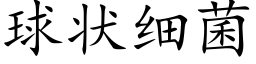 球狀細菌 (楷體矢量字庫)