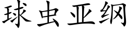 球虫亚纲 (楷体矢量字库)