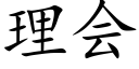 理会 (楷体矢量字库)