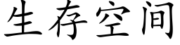 生存空間 (楷體矢量字庫)