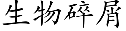 生物碎屑 (楷體矢量字庫)