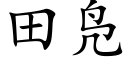 田凫 (楷體矢量字庫)