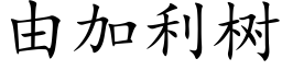 由加利树 (楷体矢量字库)