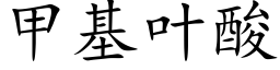 甲基葉酸 (楷體矢量字庫)