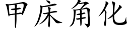 甲床角化 (楷體矢量字庫)