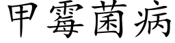 甲霉菌病 (楷体矢量字库)