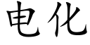 电化 (楷体矢量字库)