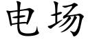 電場 (楷體矢量字庫)