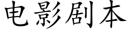 电影剧本 (楷体矢量字库)