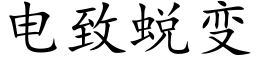 电致蜕变 (楷体矢量字库)