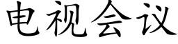 電視會議 (楷體矢量字庫)