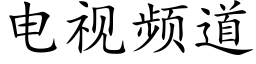 电视频道 (楷体矢量字库)