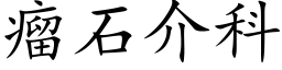 瘤石介科 (楷体矢量字库)