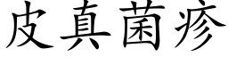 皮真菌疹 (楷体矢量字库)