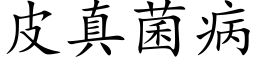 皮真菌病 (楷体矢量字库)