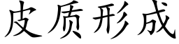 皮質形成 (楷體矢量字庫)