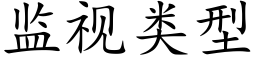 监视类型 (楷体矢量字库)