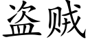 盗贼 (楷体矢量字库)