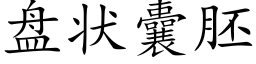 盘状囊胚 (楷体矢量字库)