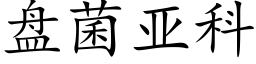 盘菌亚科 (楷体矢量字库)