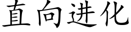 直向進化 (楷體矢量字庫)