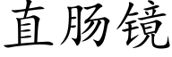 直肠镜 (楷体矢量字库)