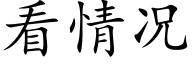 看情況 (楷體矢量字庫)