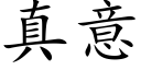 真意 (楷体矢量字库)