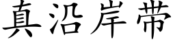 真沿岸帶 (楷體矢量字庫)